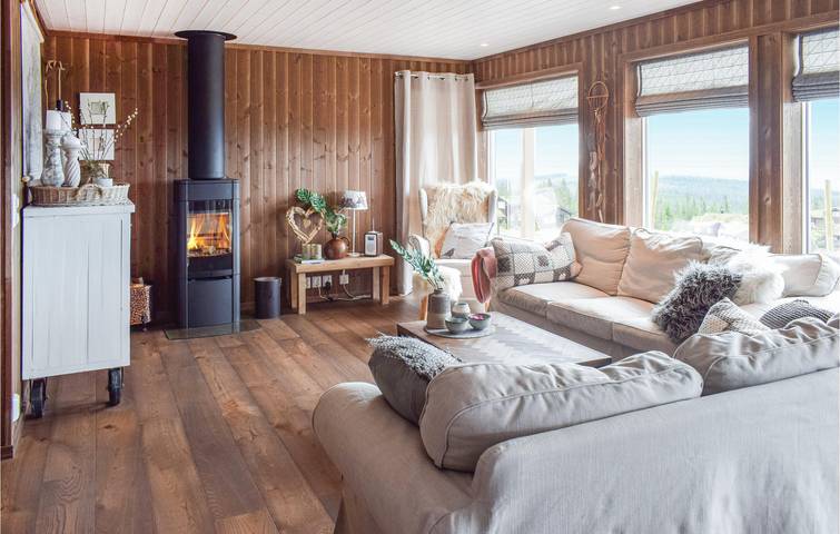 Location de vacances pour 9 personnes, avec jardin dans Sjusjoen - 4