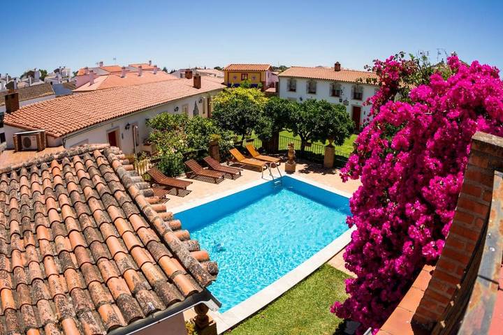 Ferienhaus für 2 Personen, mit Garten und Pool sowie Ausblick