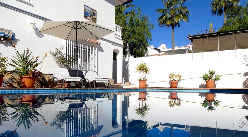 Villa Valentina : Piscine privée et vue sur la mer à la Costa del Sol in Urbanización Villa del Mar, Vélez-Málaga