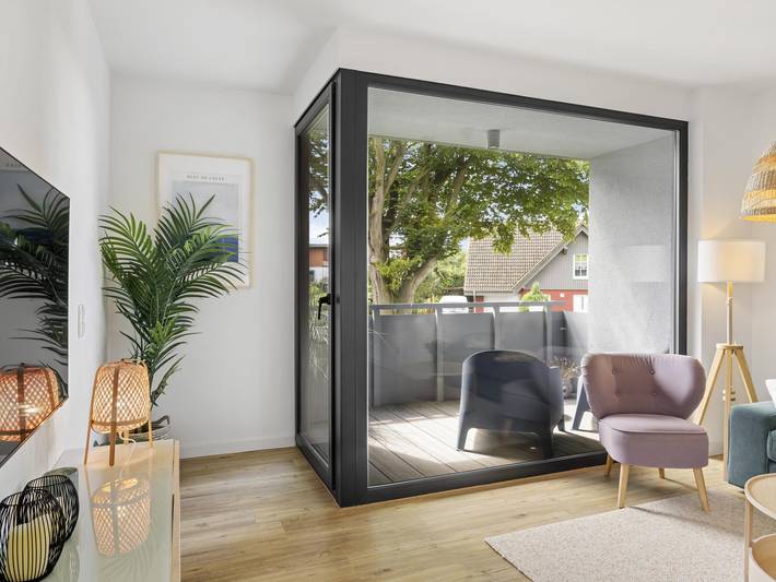 Ferienwohnung für 5 Personen, mit Balkon und Sauna in Beckerwitz