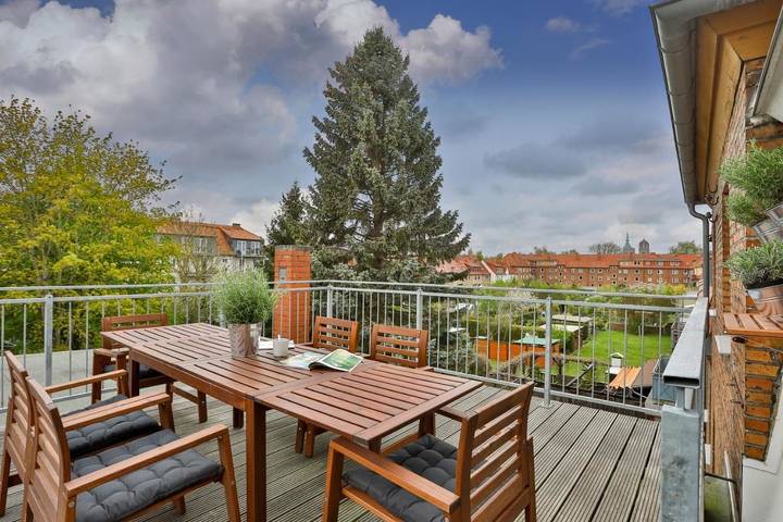 Ferienwohnung für 6 Personen, mit Balkon und Terrasse sowie Ausblick beim Ozeaneum Stralsund - 3