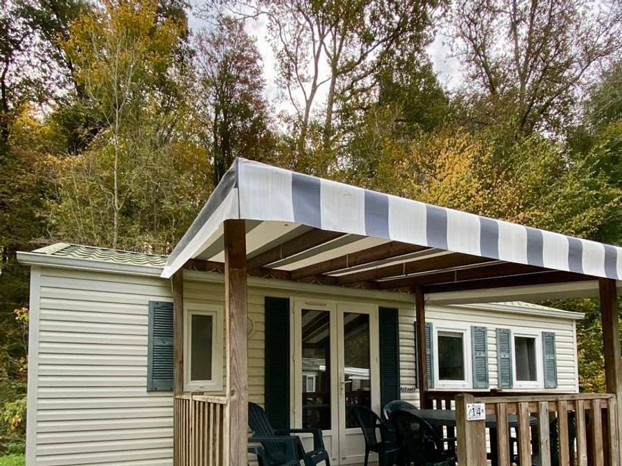 Camping Le Moulin de Surier - Mobilheim 5 personen - das Mh Dordogne in Beaumont-du-Périgord, Périgord Pourpre