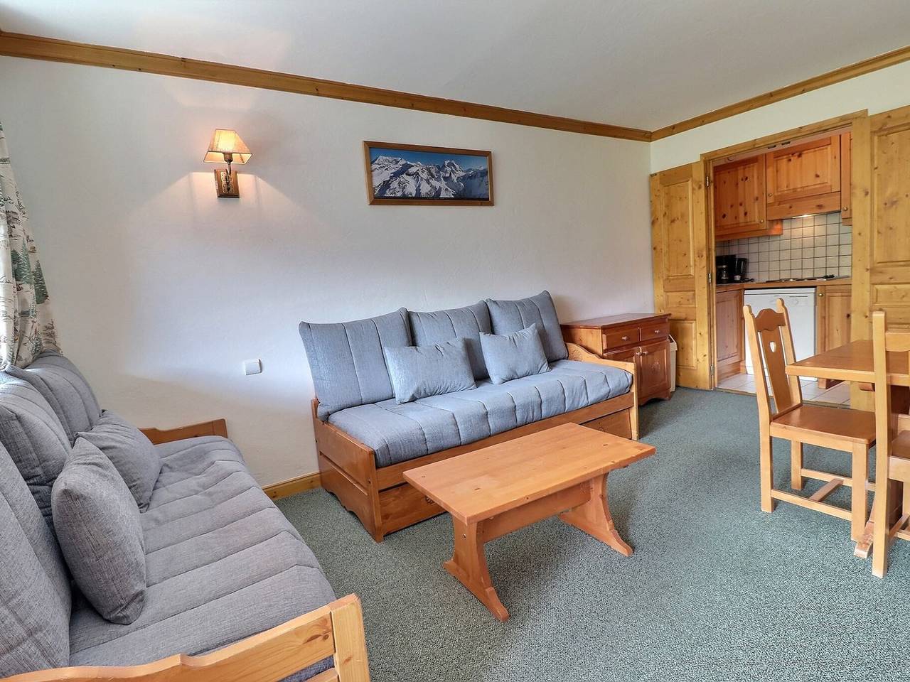Ganze Wohnung, Charmante 2-Zimmer-Wohnung, Balkon, 5 Pers, Méribel in Méribel-Mottaret, Les Allues