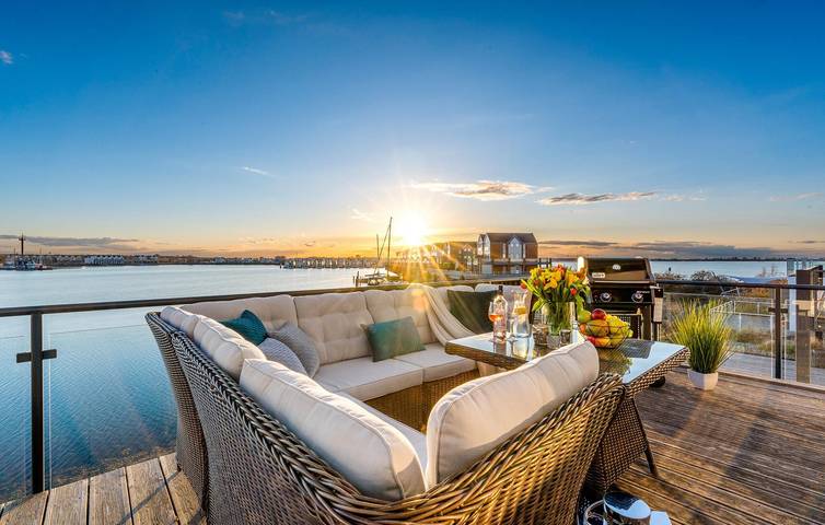 Ferienwohnung für 4 Personen, mit Terrasse und Sauna in Schlei