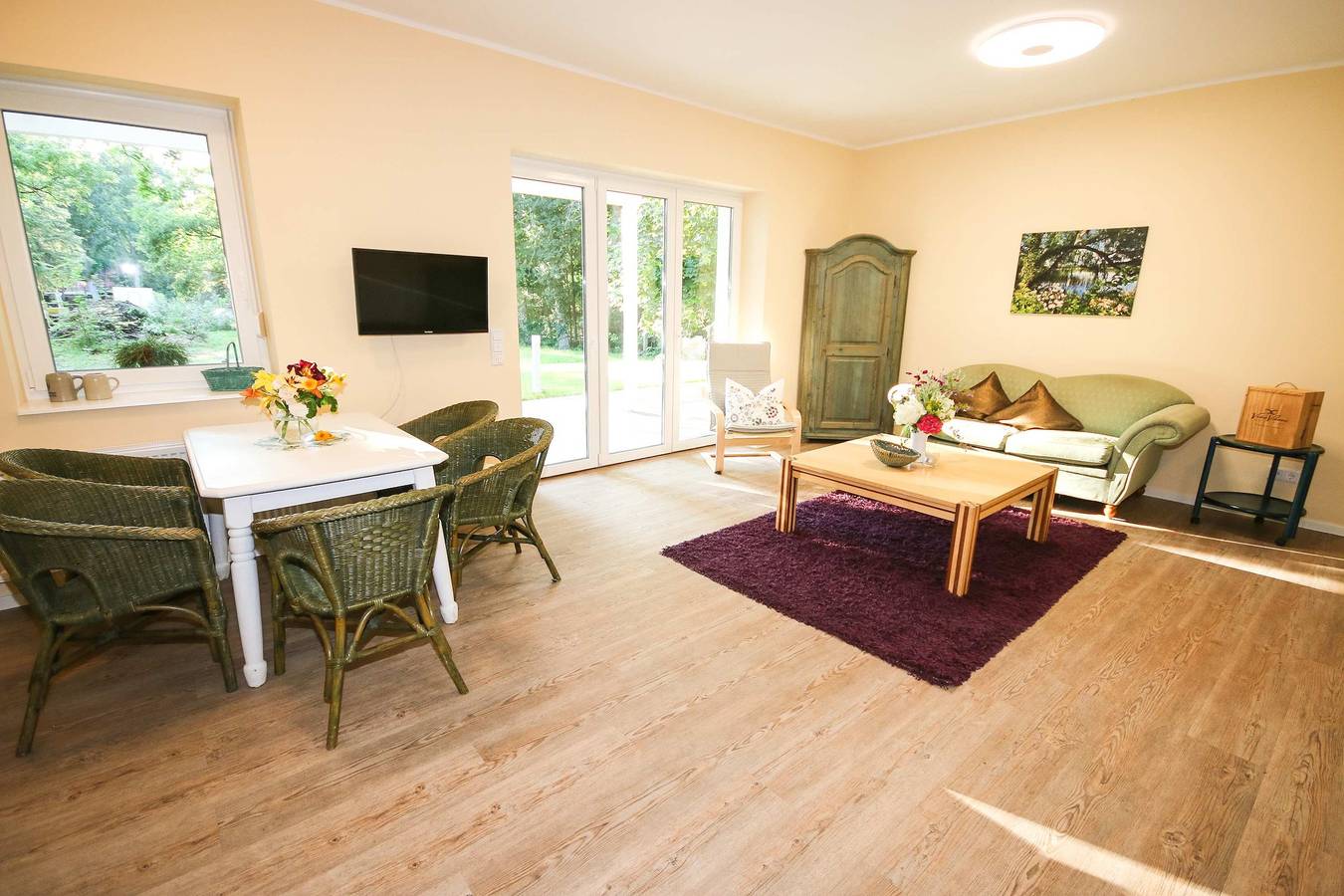 Ganze Wohnung, Ferienwohnung für 4 Personen mit Balkon/Terrasse in Gransee, Ruppiner Seenland