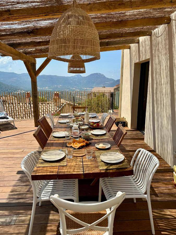 Villa pour 10 personnes, avec vue ainsi que jardin et piscine, animaux acceptés à Corbara - 4