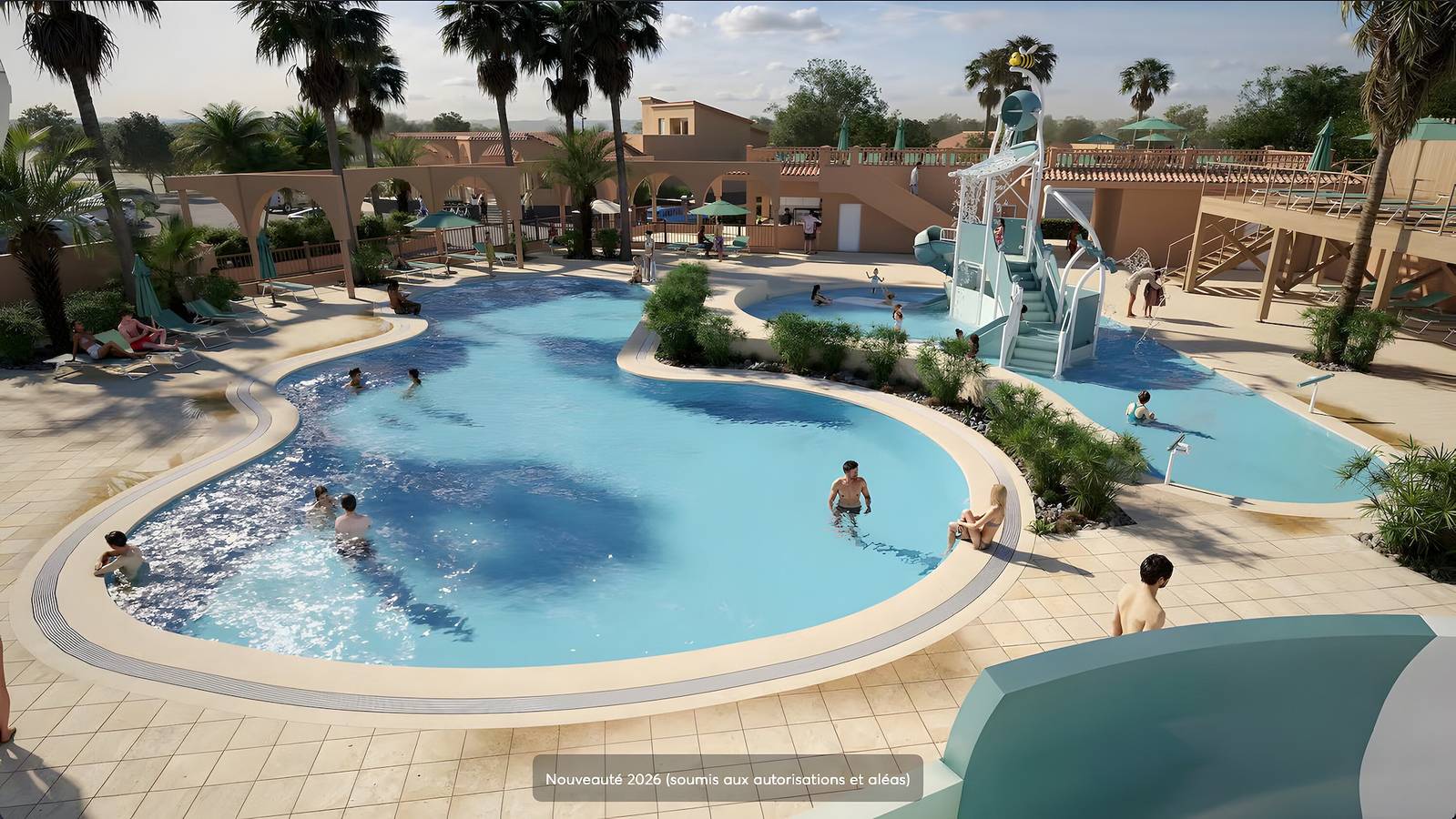 Mobilhome 'Mobilhome 4-6 Personnes' avec piscine partagée, terrasse privée et climatisation in Côte Vermeille, Argelès-sur-Mer