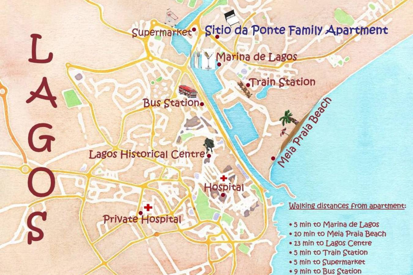 Apartamento entero, Sitio da Ponte Family Apartment (sleeps4) in São Sebastião, Lagos