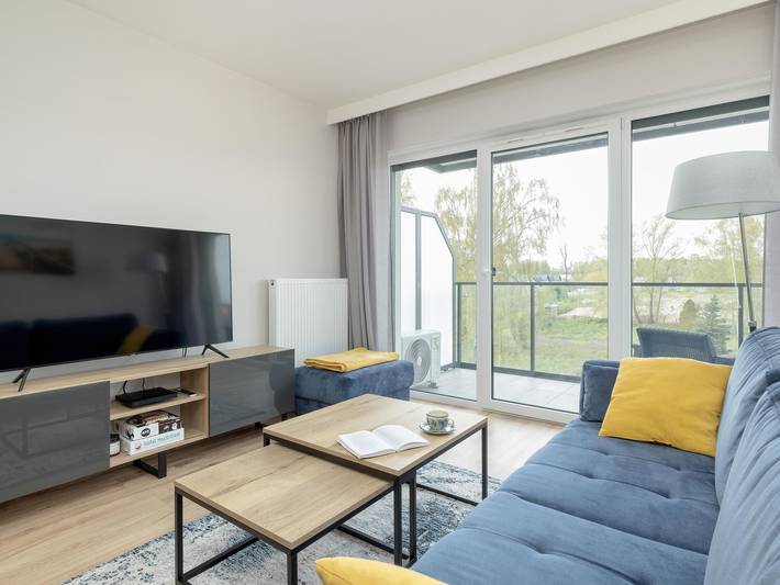 Ferienwohnung für 4 Personen, mit Balkon und Whirlpool sowie Pool und Sauna