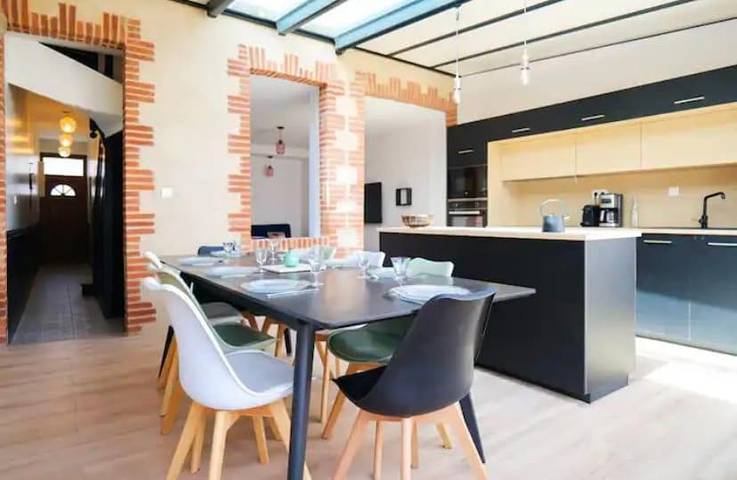Maison d’hôte pour 10 personnes, avec balcon
