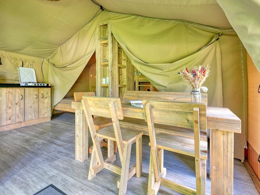 Camping Au Gré des Vents Sites et Paysages - Tienda de campaña 5 personas - Albergue Camelia in Rochefort-en-Terre, Región de Vannes