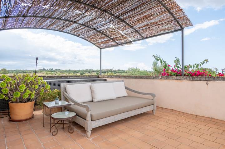 Finca 'Can Llop' mit Bergblick, Wi-Fi und Klimaanlage in Campos, Mallorca Süden