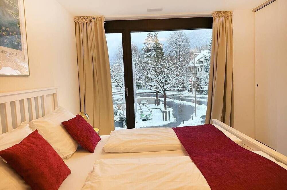 Ganze Wohnung, Mountain View Luxury Apt at Interlaken West • Ac • Bbq by Swissdreamliving in Interlaken, Thunersee