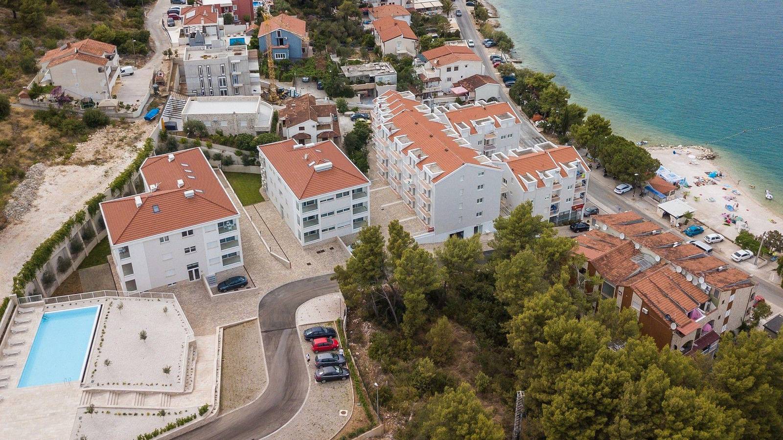 Ganze Ferienwohnung, Ferienwohnung in Arbanija mit Privatparkplatz und teilweisem Meerblick in Arbanija, Ciovo