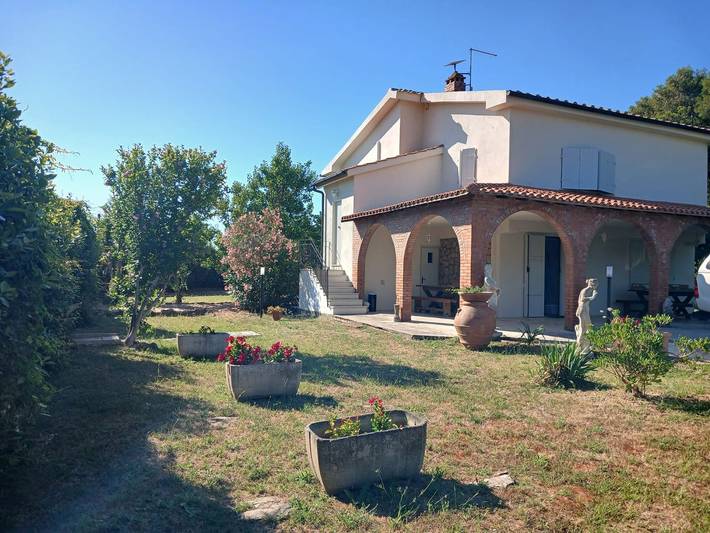 Ferienwohnung für 6 Personen, mit Garten und Seeblick, mit Haustier in Orbetello