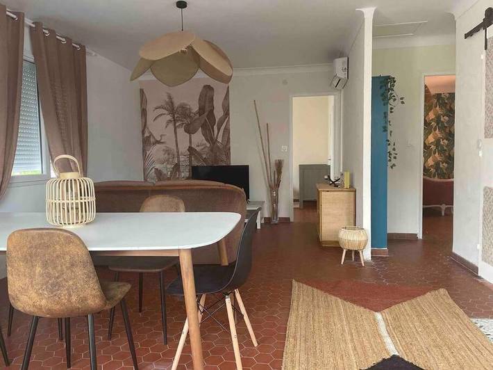 Appartement de vacances pour 4 personnes, avec jardin