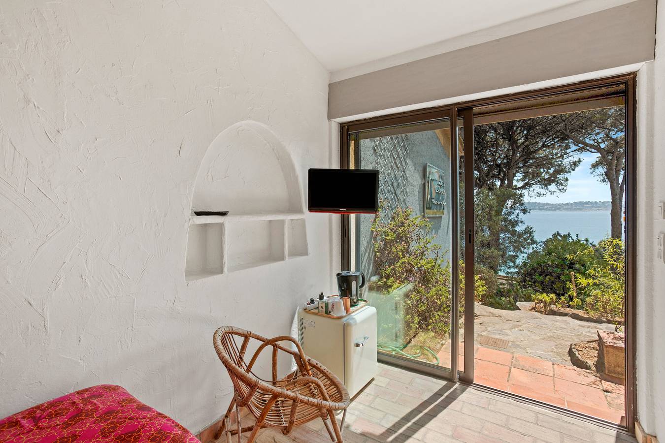 Chambre 'Bagaud' avec vue sur la mer, terrasse partagée et Wi-Fi in La Croix-Valmer, Parc national de Port-Cros