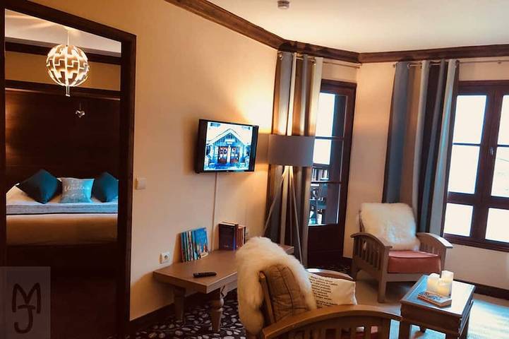 Gîte pour 4 personnes, avec balcon et sauna ainsi que piscine et jacuzzi dans Arc 1950 - 2