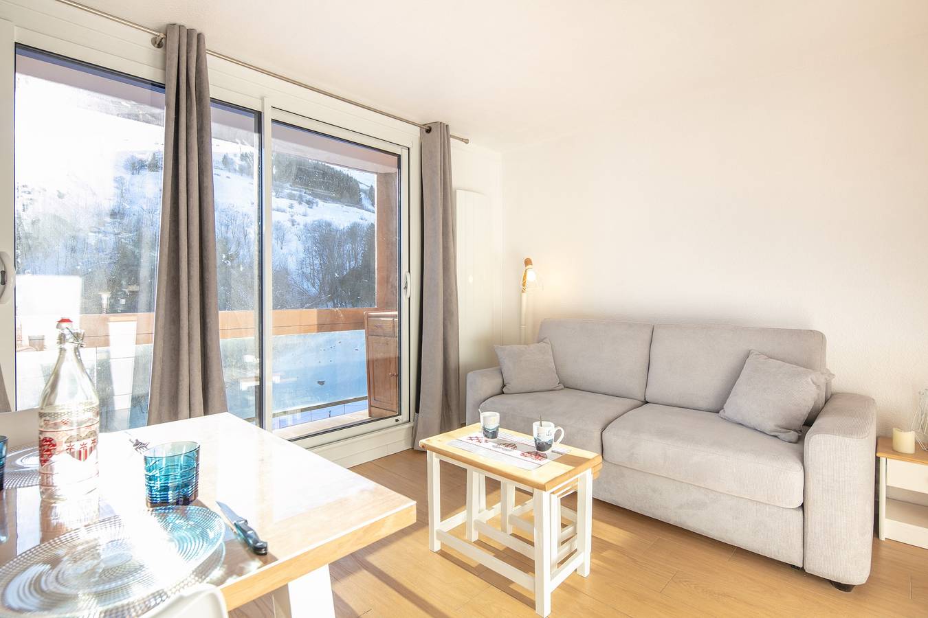 Geheel appartement, Vakantieappartement voor 6 personen met balkon in Le Corbier, Villarembert