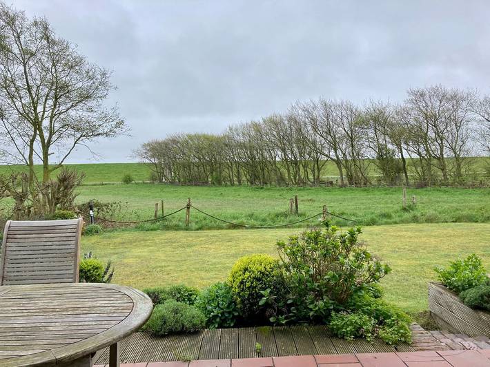 Ganze Wohnung, Herrlicher Blick von der Terrasse in Wangerooge