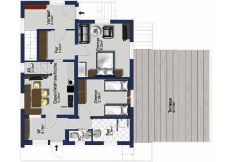 Location de vacances pour 14 personnes, avec Balcon ainsi que Terrasse et Sauna à Schruns - 3