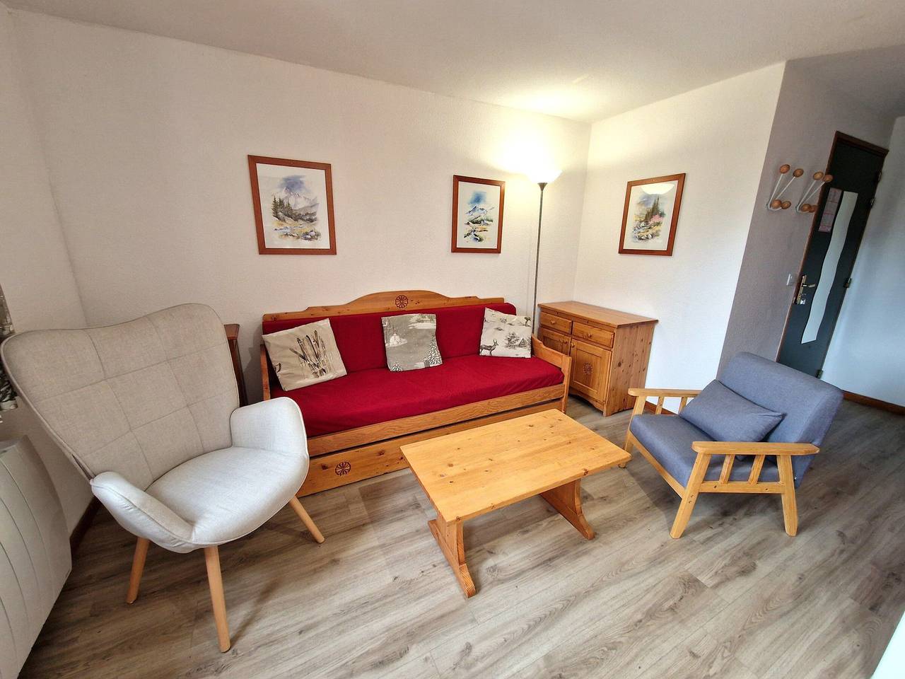 Ganze Wohnung, Gemütliche 3 Zimmer für 6 Pers, Südwest-Balkon, 50m von den Pisten in Valfréjus, Modane