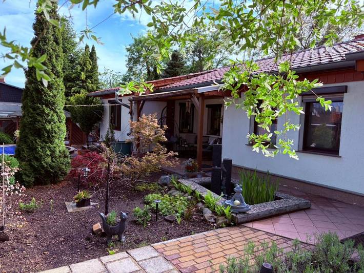 Ferienhaus für 5 Personen, mit Terrasse und Garten