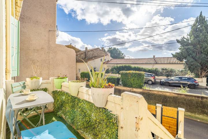Gîte pour 4 personnes, avec balcon à Cuxac-d'Aude