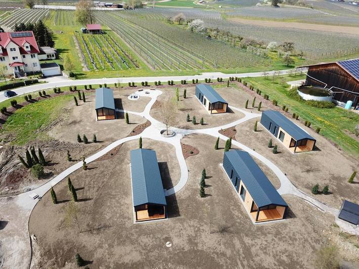 Ferienhaus für 4 Personen, mit Ausblick und Terrasse sowie Garten und Sauna in Markdorf