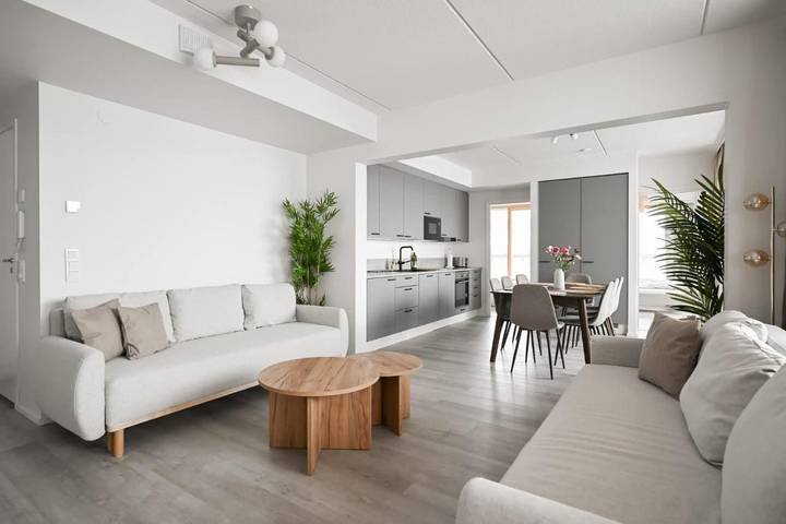 Appartement de vacances pour 9 personnes, avec sauna et terrasse