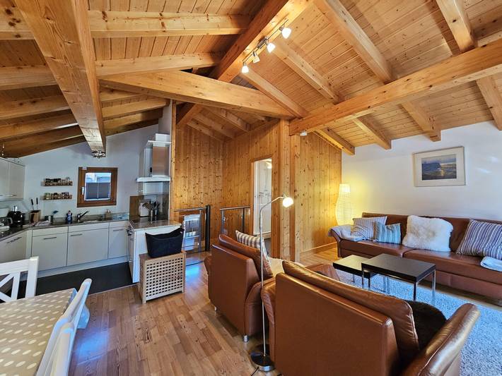 Ferienwohnung für 4 Personen, mit Balkon und Whirlpool sowie Sauna in Saas-Fee