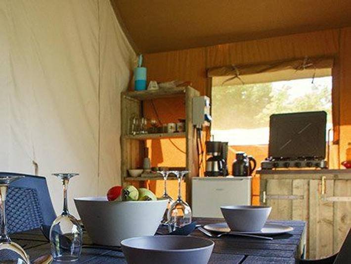 Camping  L'Etruyère - Safarizelt 6 personen - Luxus-Safari-Zelt in La Tardière, Fontenay-le-Comte