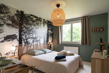 Gîte pour 2 personnes, avec vue sur le lac et terrasse à Saint-Josse