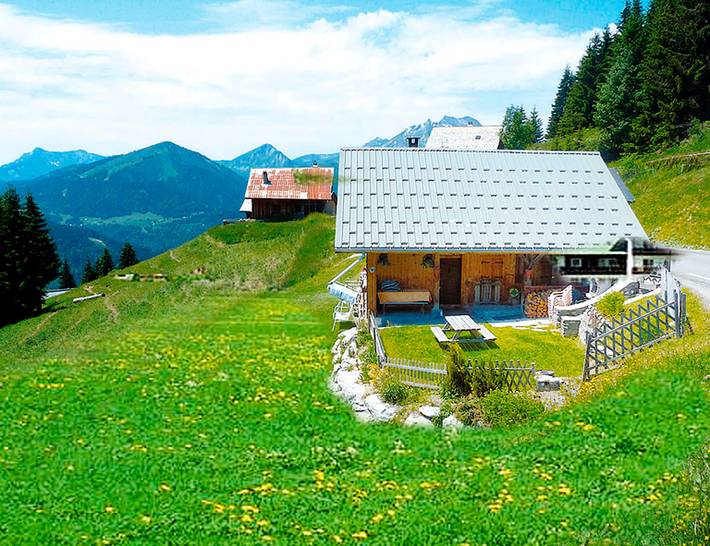 Chalet für 10 Personen, mit Garten und Ausblick in Französische Alpen - 2