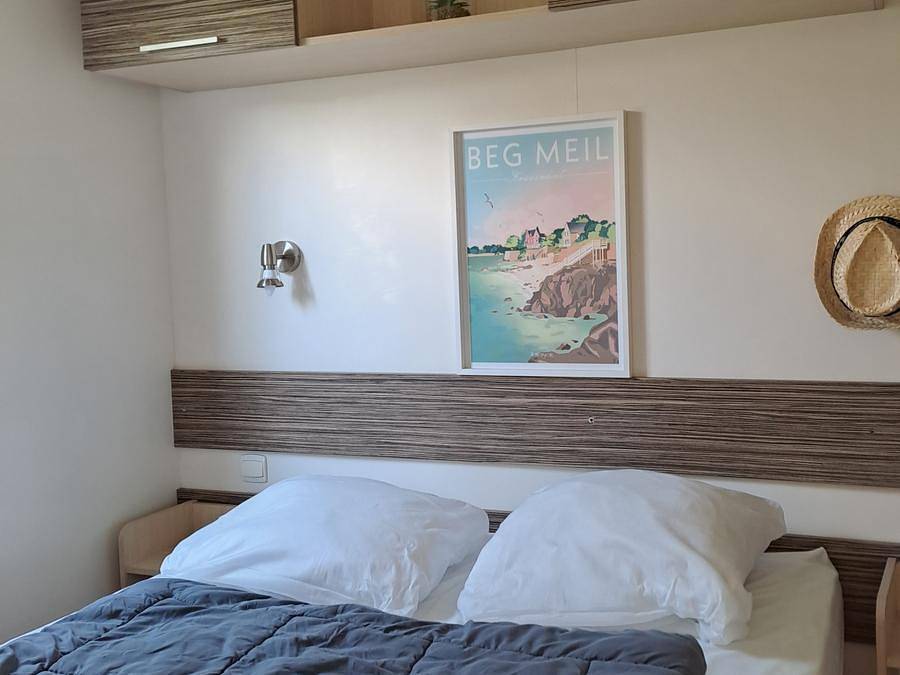 Camping Le Kervastard - Mobilheim 4 personen - Standard - 2 Schlafzimmer in Fouesnant, Côte de Cornouaille