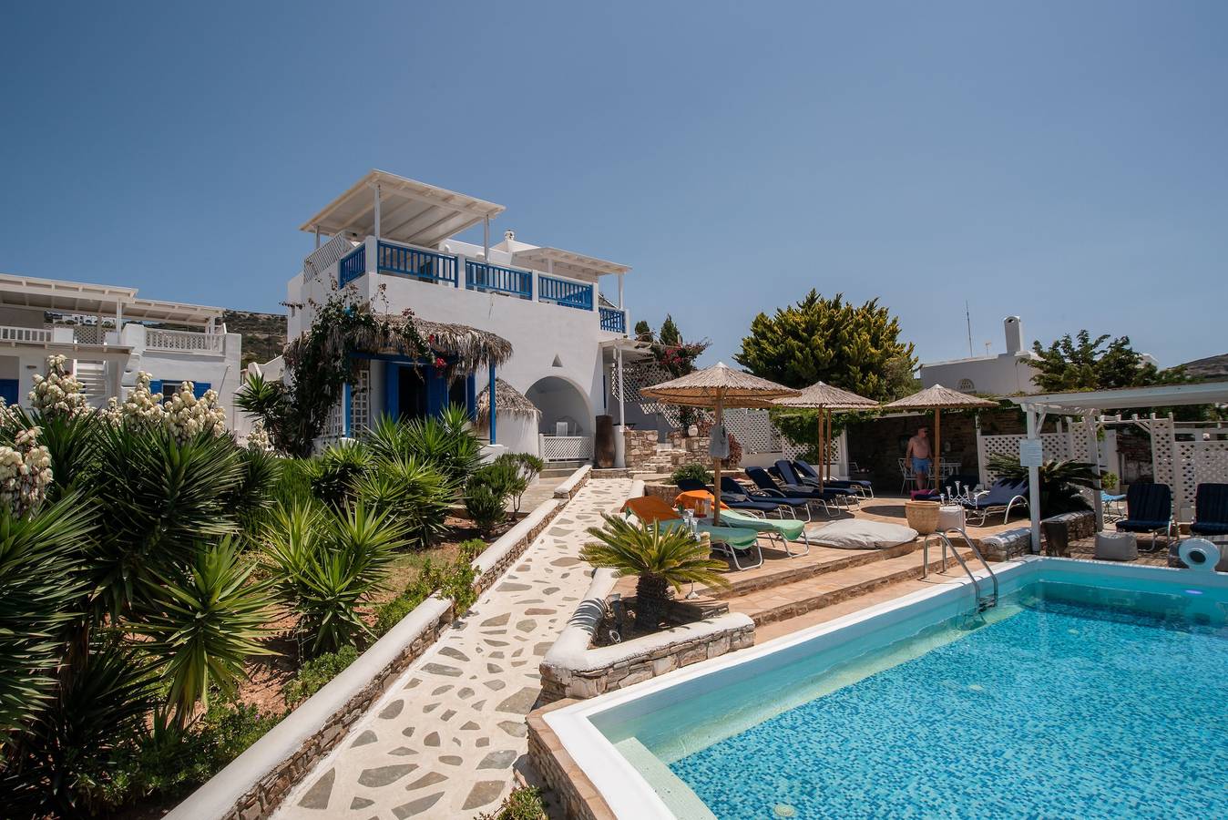 Studio entier, Studio 'Blue Dolphin Antiparos View Suite' avec vue sur la mer, Wi-Fi et climatisation in Unité régionale de Paros