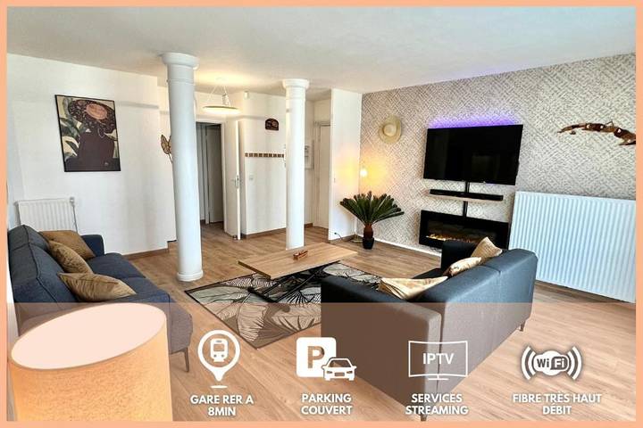Appartement de vacances pour 8 personnes, avec Vue à Cergy