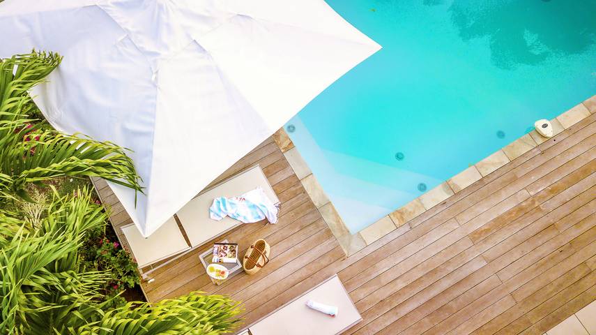 Vacation rental for 8 people, with yard in the Caribbean