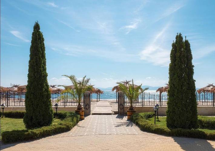 Apartament wakacyjny dla 3 osób, z Balkon i Basen oraz Widok w Pomorie