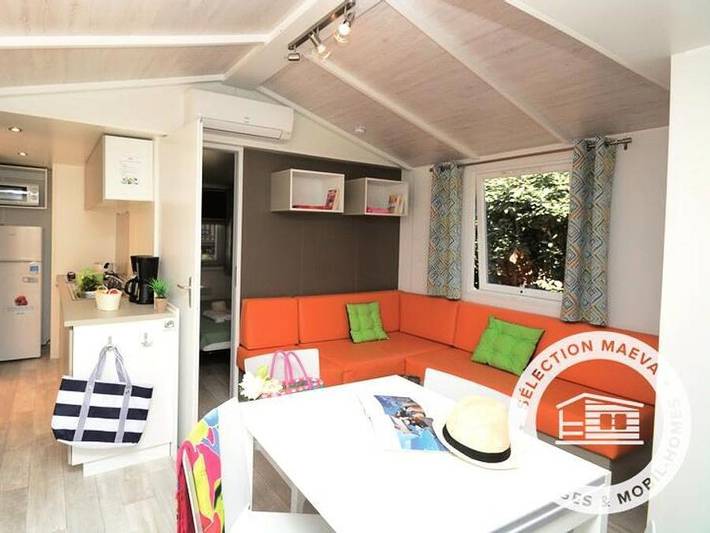 Mobil home pour 6 personnes, avec bassin pour enfant, animaux acceptés à Gassin - 4