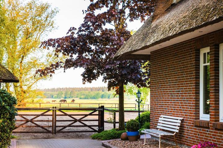 Ferienhaus für 4 Personen, mit Whirlpool und Terrasse sowie Garten und Ausblick in Brake - 2