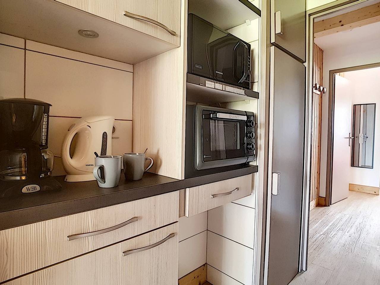 Ganze Wohnung, Renovierte Wohnung an der Piste mit Balkon in Les Menuires, Saint-Martin-de-Belleville