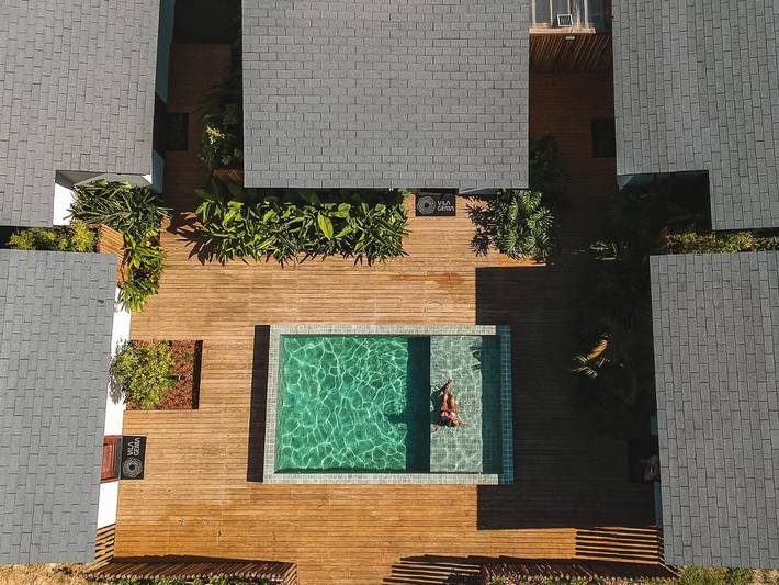 Chalet para 2 personas, con jardín y piscina en Brasil