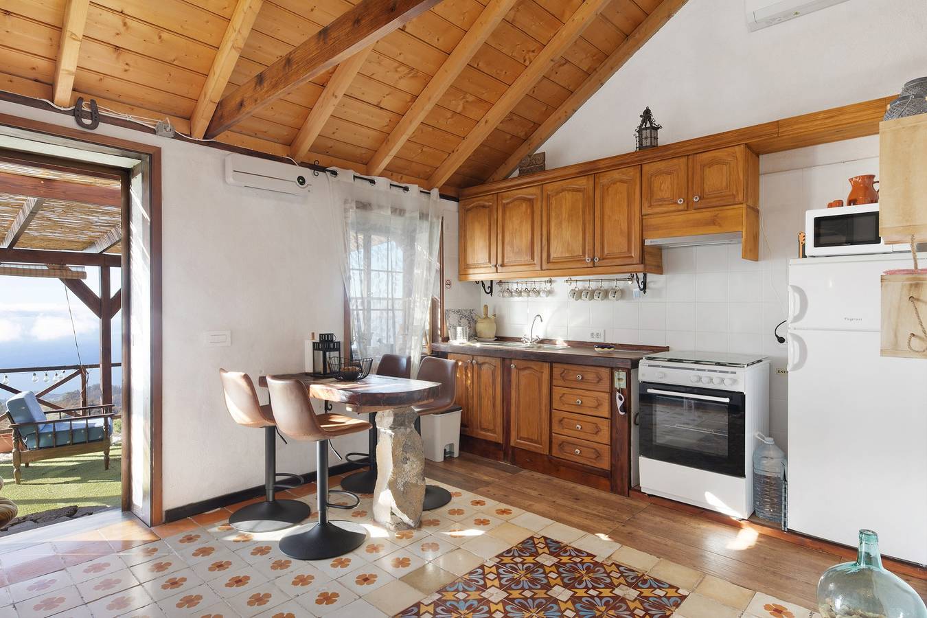 Maison de vacances 'Media Pipa' avec vue sur la mer, Wi-Fi et climatisation in Puntagorda, La Palma Nord