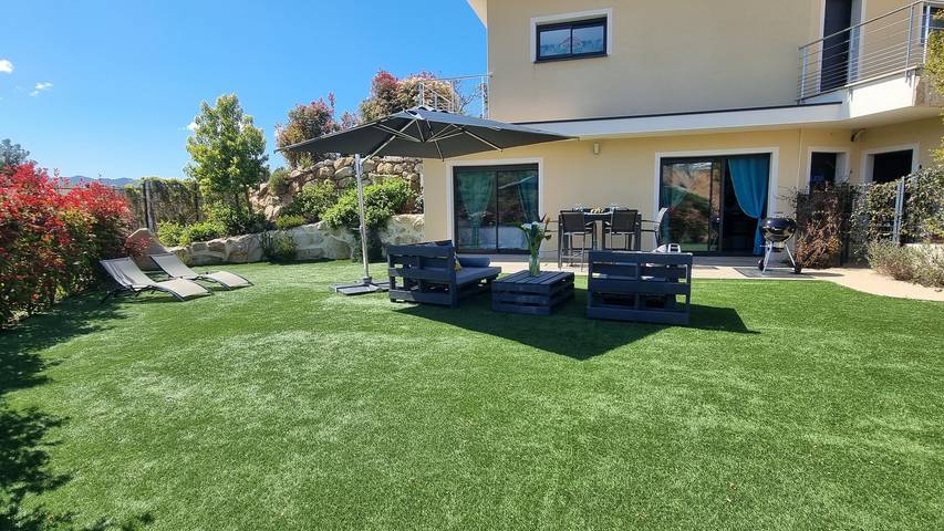 Appartement de vacances pour 4 personnes, avec Terrasse et Jardin dans Porticcio