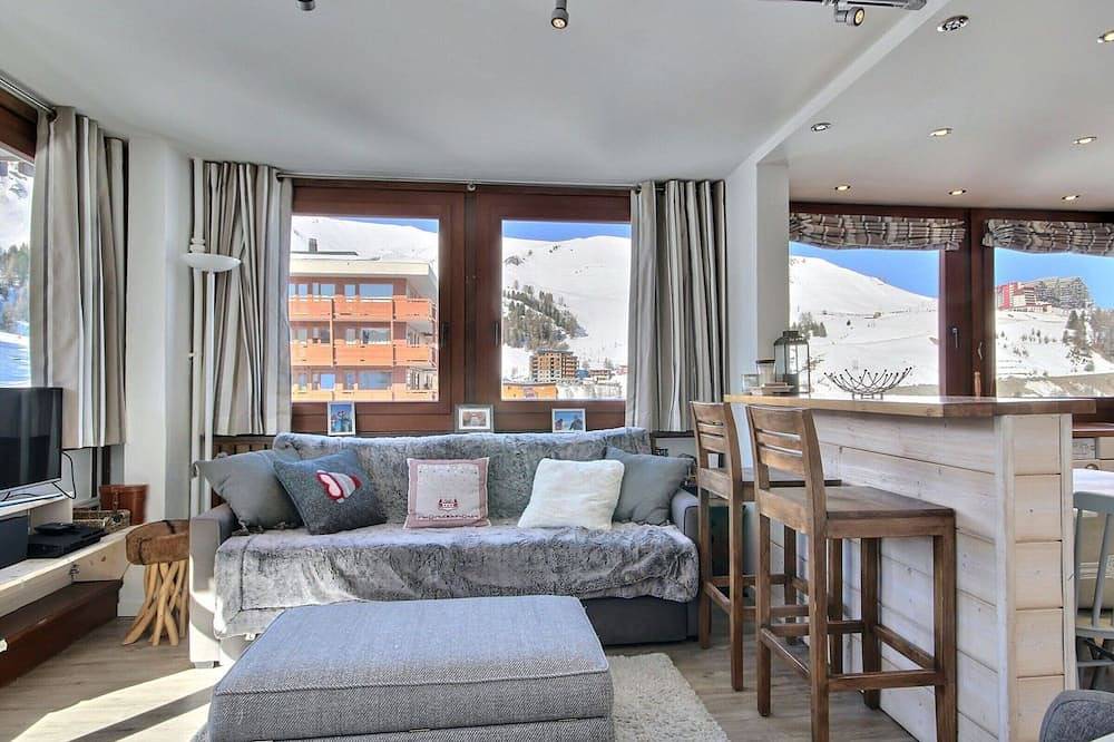 Ganze Wohnung, Renovierte Wohnung 64m², 6 Pers, Balkon, Wlan, Pisten in Plagne Centre, La Plagne-Tarentaise
