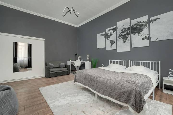 Ganze Wohnung, Stylish Apartment in the Center | Balcony | Close to Manufaktura in Łódź, Region Lodz