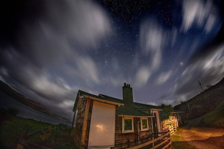 Log cabin for 9 people on the Isle of Mull