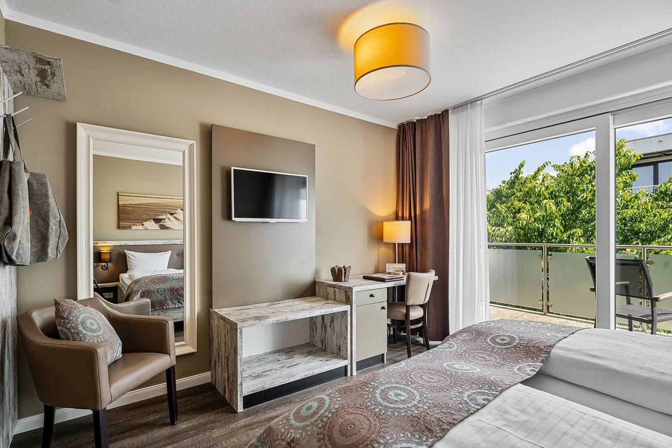 Doppelzimmer 6 mit Landblick in St. Peter-Bad, St. Peter-Ording