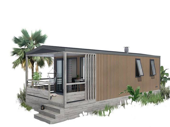 Camping Pascalounet - Mobilheim 4 personen - Mobilheim Confort + in Martigues, Mittelmeerküste (Frankreich)